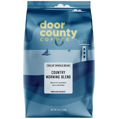 Country Morning Blend Decaf Coffee 5 lb. Bag Wholebean