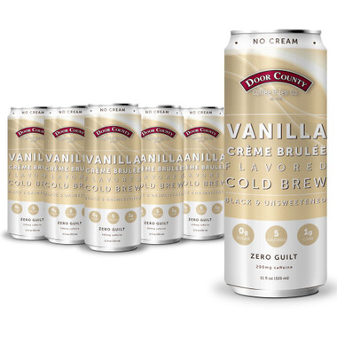 6 Pack Vanilla Creme Brulee Cold Brew Coffee