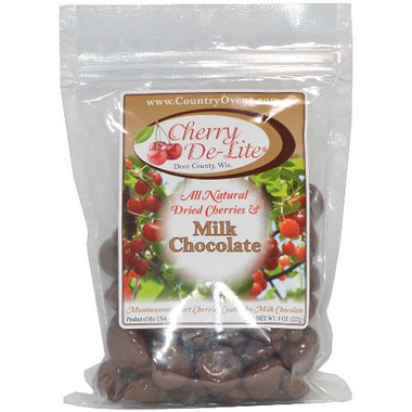 Cherry De-Lite Milk Chocolate Covered Dried Door County Cherries