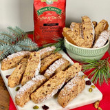 Door County Spiced Cherry and Pistachio Biscotti